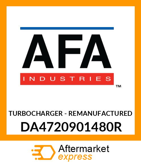 TURBOCHARGER - REMANUFACTURED DA4720901480R