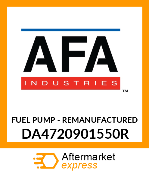 FUEL PUMP - REMANUFACTURED DA4720901550R