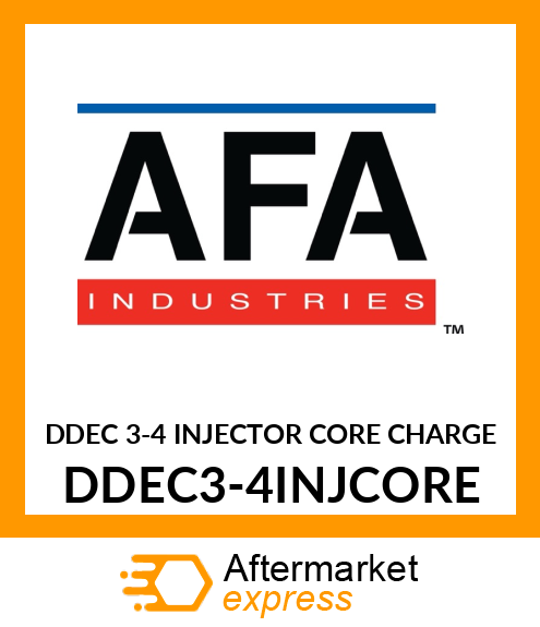 DDEC 3-4 INJECTOR CORE CHARGE DDEC3-4INJCORE