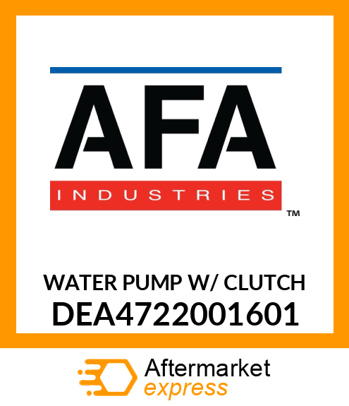 WATER PUMP W/ CLUTCH DEA4722001601