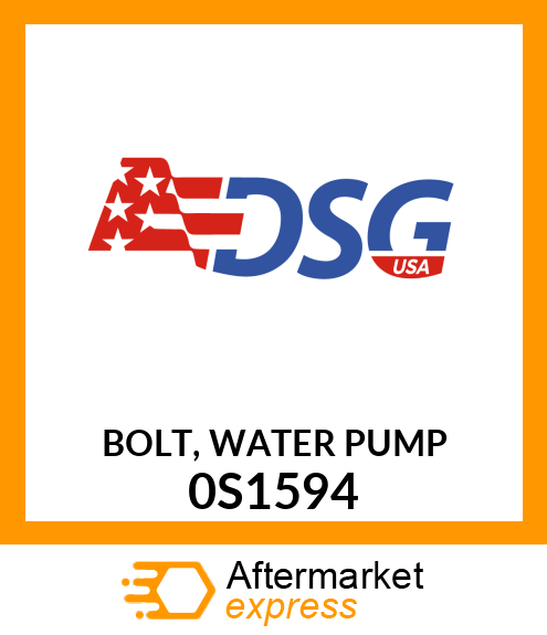 Spare part 0S1594 + BOLT, WATER PUMP