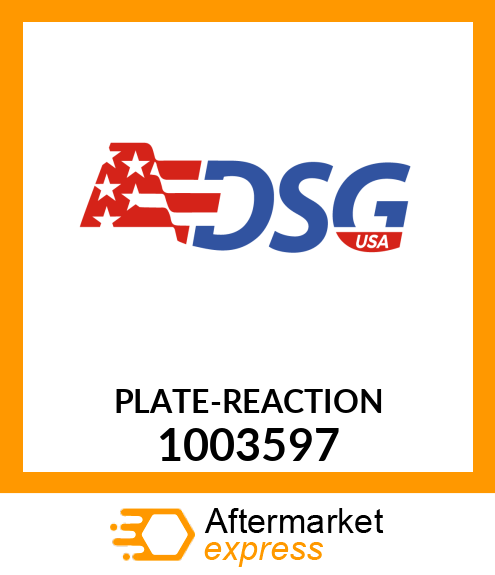 Spare part 1003597 + PLATE-REACTION