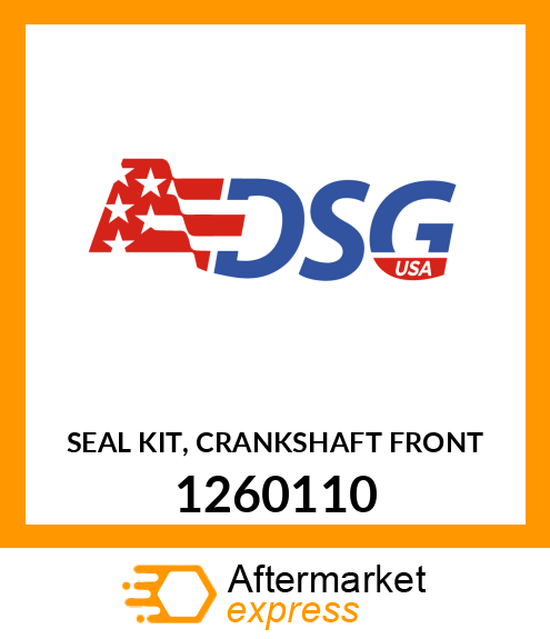 Spare part 1260110 + SEAL KIT, CRANKSHAFT FRONT