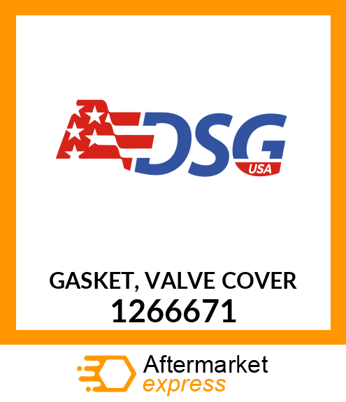 Spare part 1266671 + GASKET, VALVE COVER