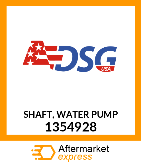 Spare part 1354928 + SHAFT, WATER PUMP