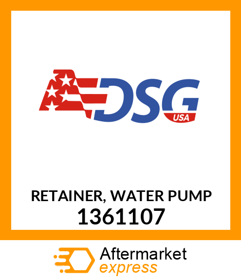 Spare part 1361107 + RETAINER, WATER PUMP