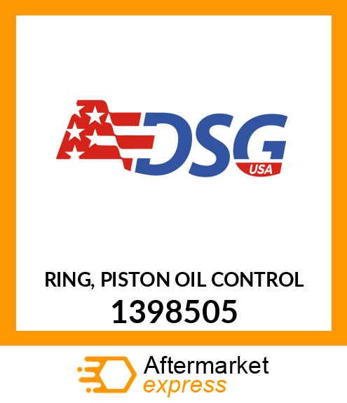 Spare part 1398505 + RING, PISTON OIL CONTROL