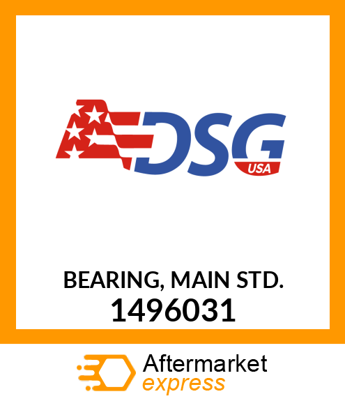 Spare part 1496031 + BEARING, MAIN STD.