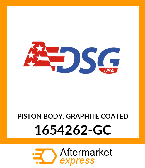 Spare part 1654262-GC + PISTON BODY, GRAPHITE COATED