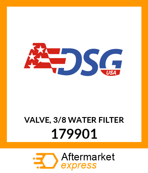 VALVE, 3/8"" WATER FILTER 179901