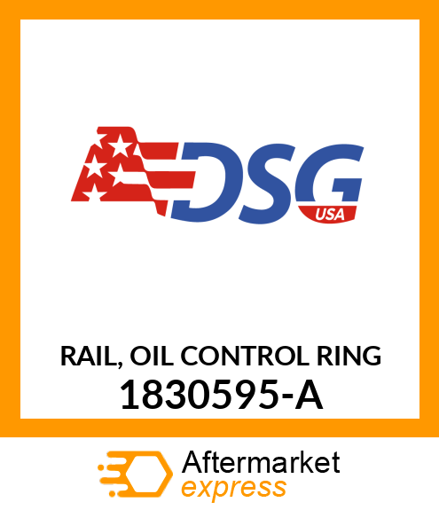 Spare part 1830595-A + RAIL, OIL CONTROL RING