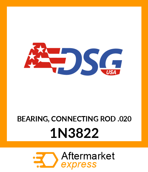 Spare part 1N3822 + BEARING, CONNECTING ROD .020