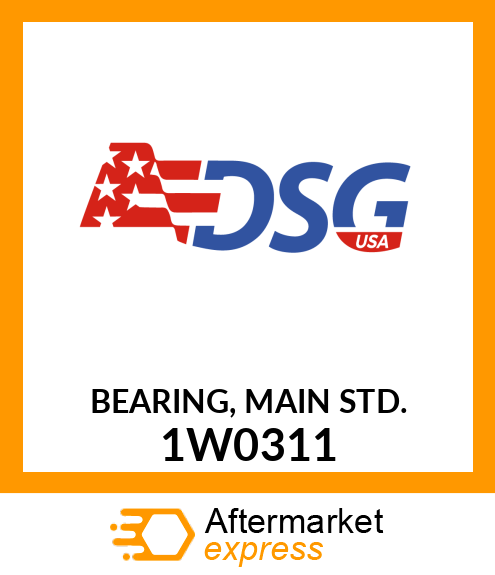 BEARING, MAIN STD. 1W0311