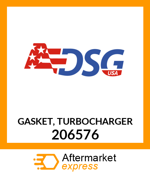 Spare part 206576 + GASKET, TURBOCHARGER