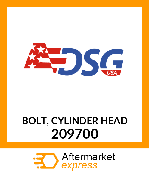 Spare part 209700 + BOLT, CYLINDER HEAD