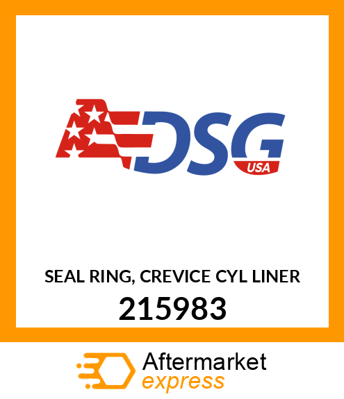 SEAL RING, CREVICE CYL LINER 215983