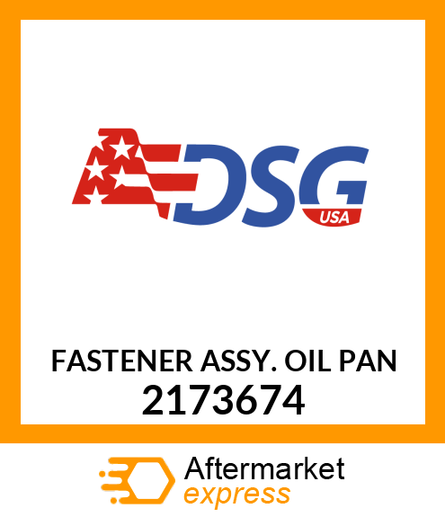 Spare part 2173674 + FASTENER ASSY. OIL PAN