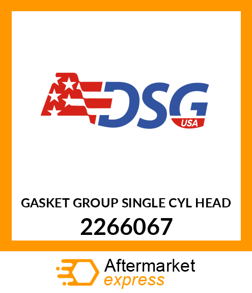 GASKET GROUP SINGLE CYL HEAD 2266067