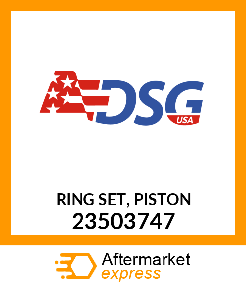 Spare part 23503747 + RING SET, PISTON