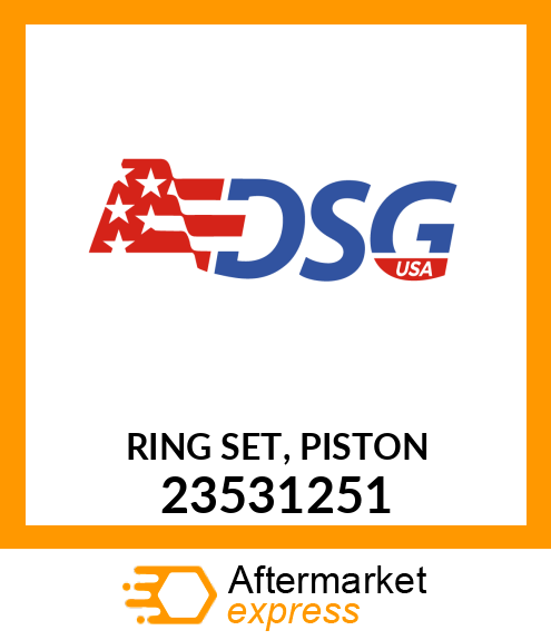 Spare part 23531251 + RING SET, PISTON