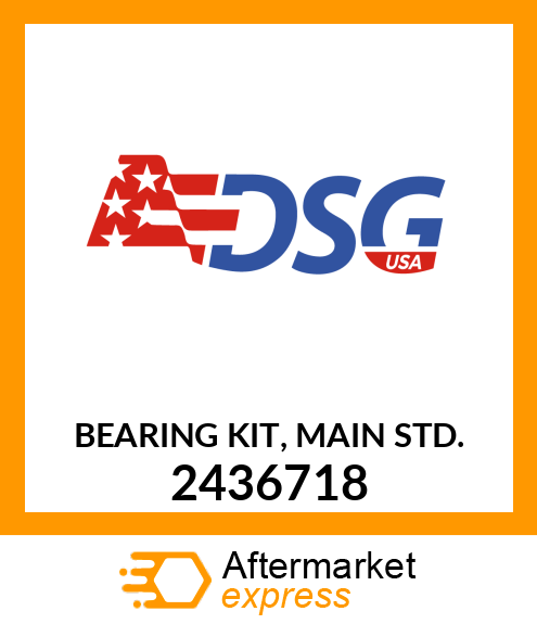 Spare part 2436718 + BEARING KIT, MAIN STD.