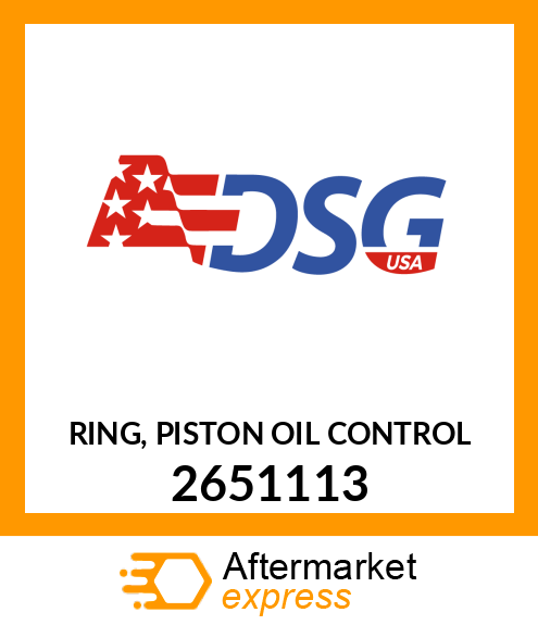 RING, PISTON OIL CONTROL 2651113