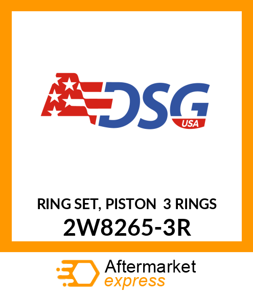 RING SET, PISTON 3 RINGS 2W8265-3R