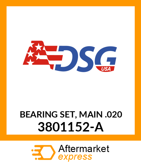 BEARING SET, MAIN .020 3801152-A