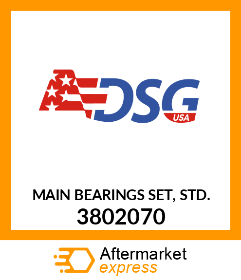 MAIN BEARINGS SET, STD. 3802070