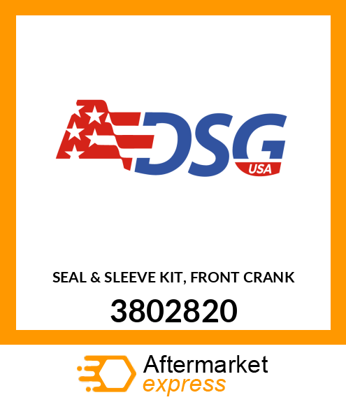 SEAL & SLEEVE KIT, FRONT CRANK 3802820