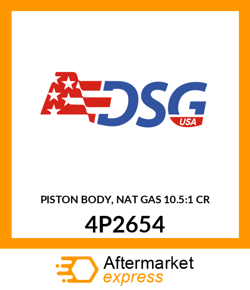 PISTON BODY, NAT GAS 10.5:1 CR 4P2654