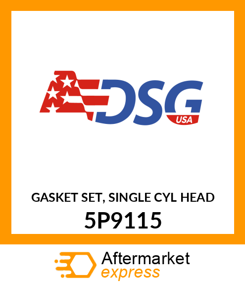 GASKET SET, SINGLE CYL HEAD 5P9115