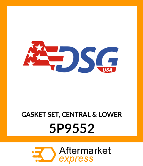 GASKET SET, CENTRAL & LOWER 5P9552