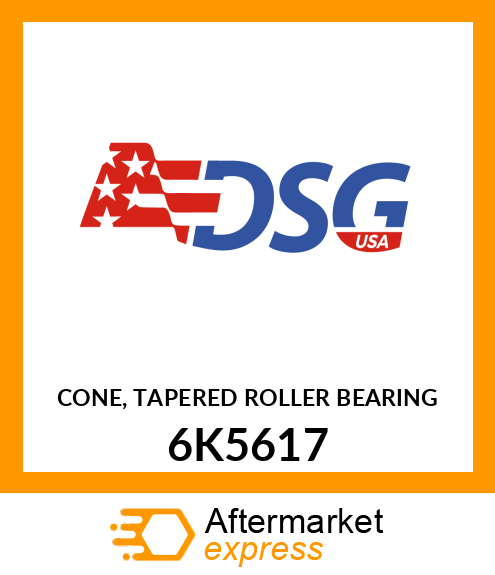 CONE, TAPERED ROLLER BEARING 6K5617