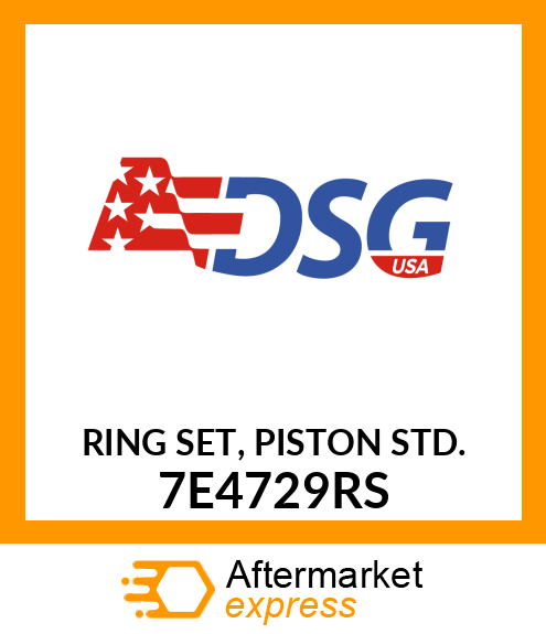 RING SET, PISTON STD. 7E4729RS