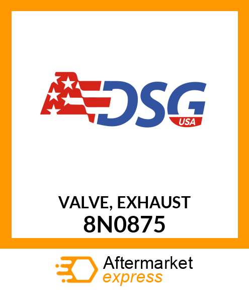 VALVE, EXHAUST 8N0875