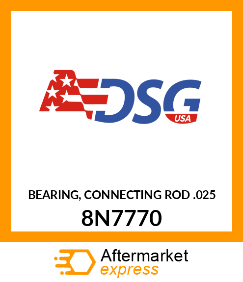 BEARING, CONNECTING ROD .025 8N7770