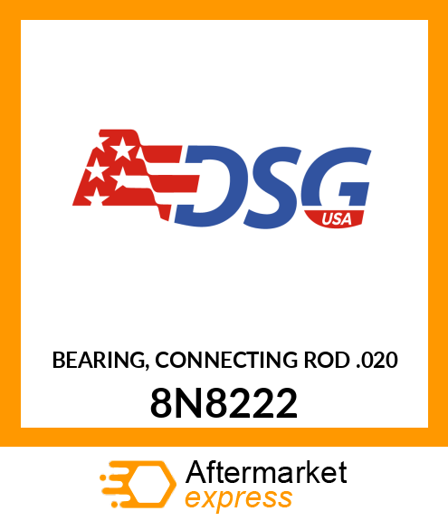 BEARING, CONNECTING ROD .020 8N8222