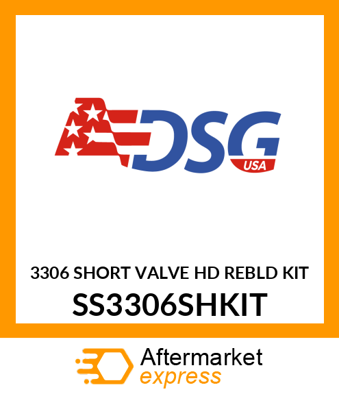 3306 SHORT VALVE HD REBLD KIT SS3306SHKIT