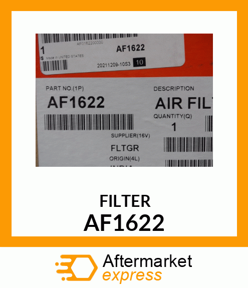 Spare part AF1622 + FILTER2PC