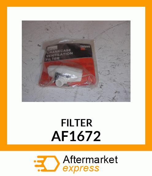 Spare part AF1672 + FILTER