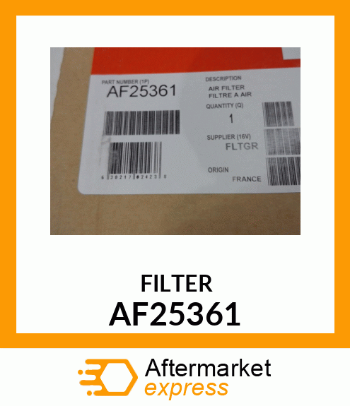 Spare part AF25361 + FILTER