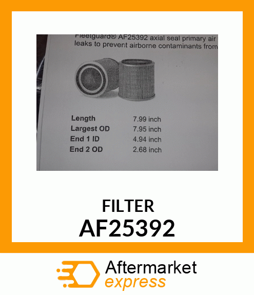 FILTER AF25392