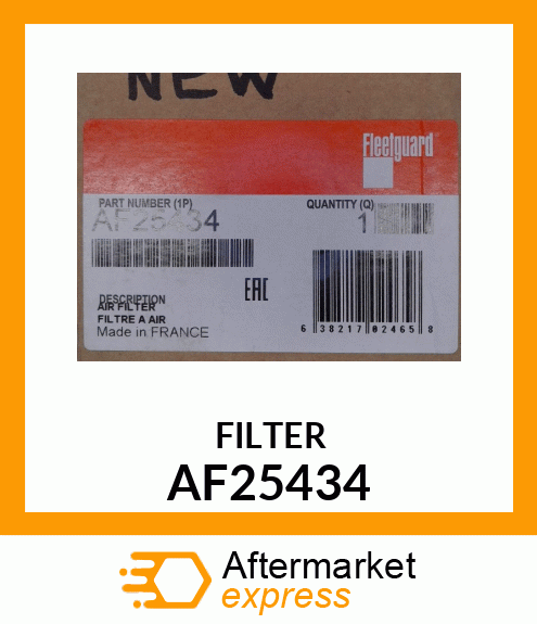 Spare part AF25434 + FILTER