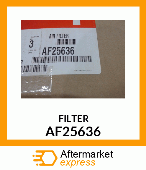 Spare part AF25636 + FILTER