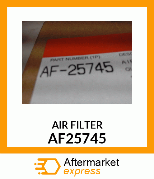 Spare part AF25745 + AIRFILTER