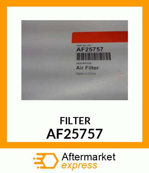 Spare part AF25757 + FILTER