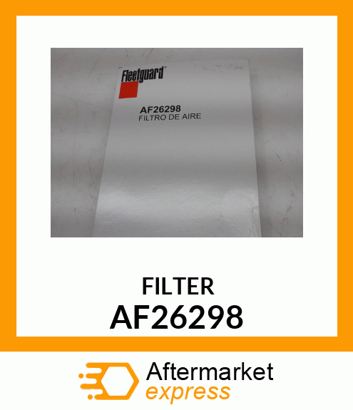 Spare part AF26298 + FILTER