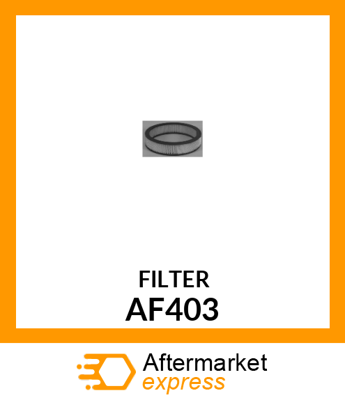 Spare part AF403 + FILTER