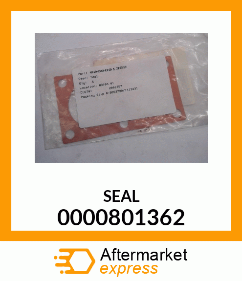 Spare part 0000801362 + SEAL